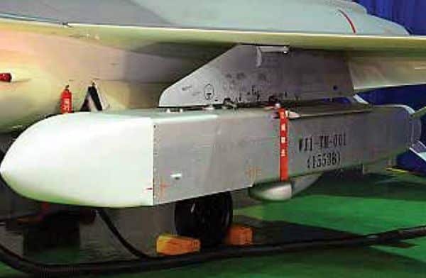 Wan Chien missile loaded on aircraft. Photo: NASIC