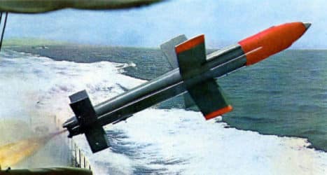 Israel’s Gabriel missile, which the Hsiung Feng I is based on. Photo: Israeli Defense Forces