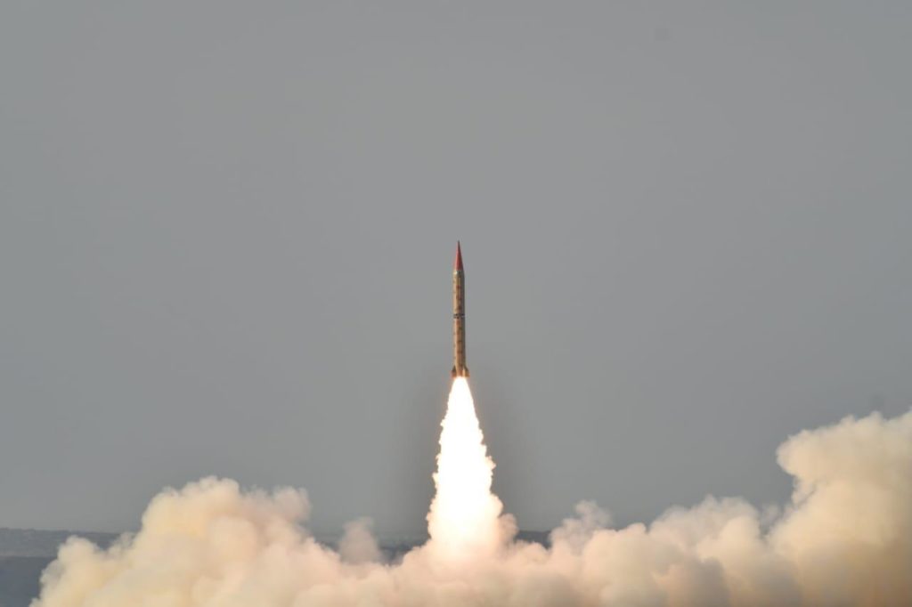 A Shaheen 2 test launch in May 2019. Photo: Pakistan ISPR