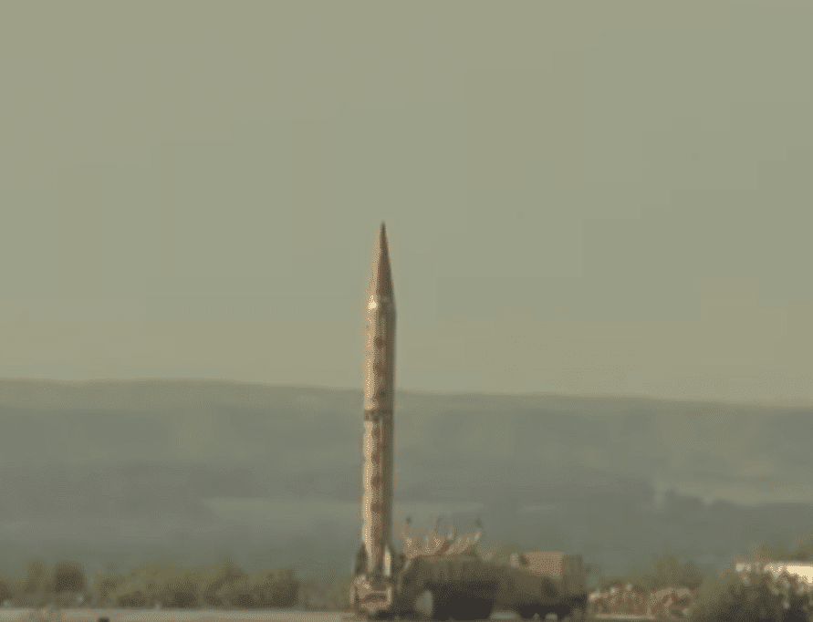 Shaheen 2 at test launch. Photo: Pakistan ISPR