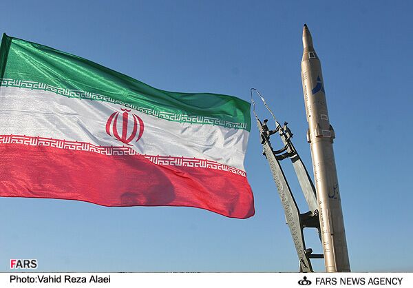 Sejjil missile on display during launch tests in November 2008. Photo: Fars News Agency