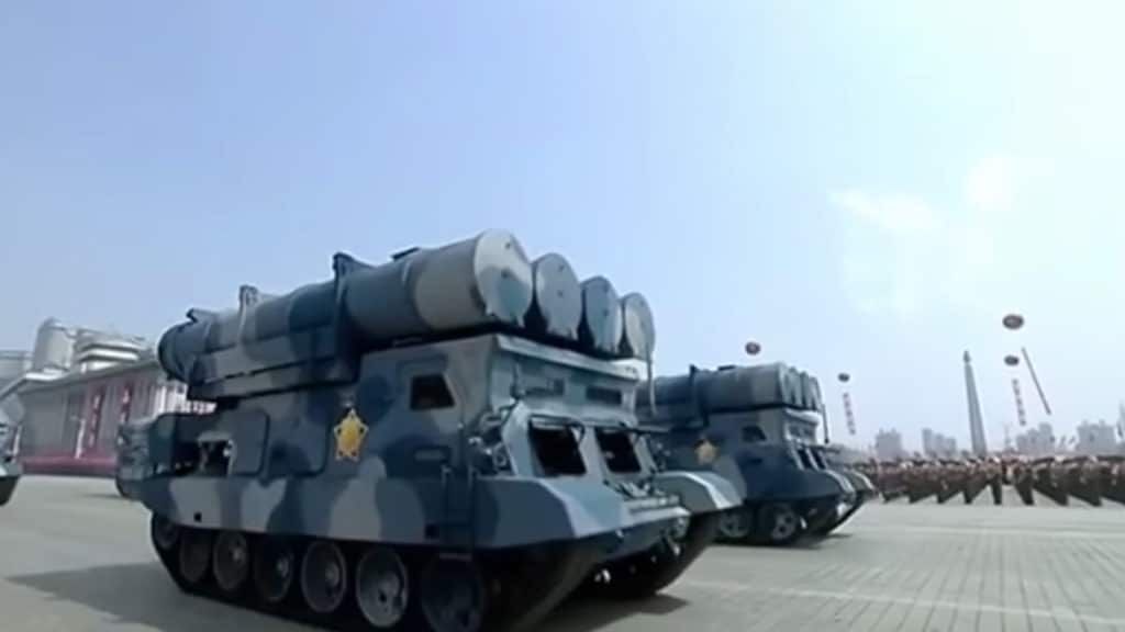 Tracked Kumsong-3 launcher. Photo: KCNA