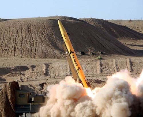 Fateh-313 missile launch. Photo: Tasnim News Agency