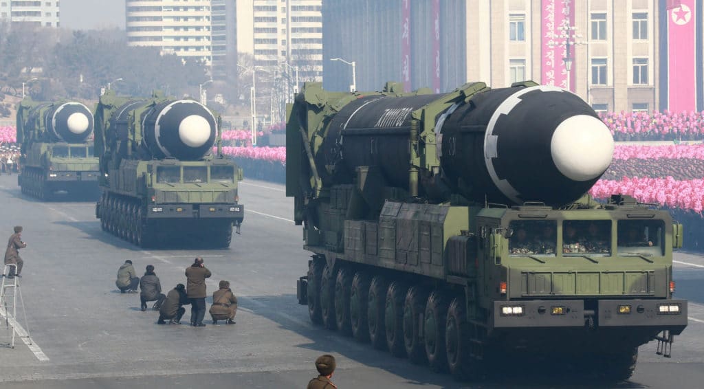 Hwasong-15 on parade. Photo: KCNA