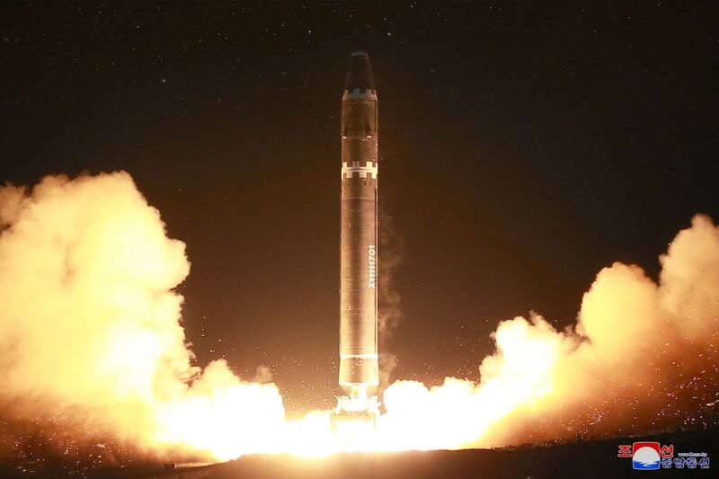Hwasong-15 on parade. Photo: KCNA