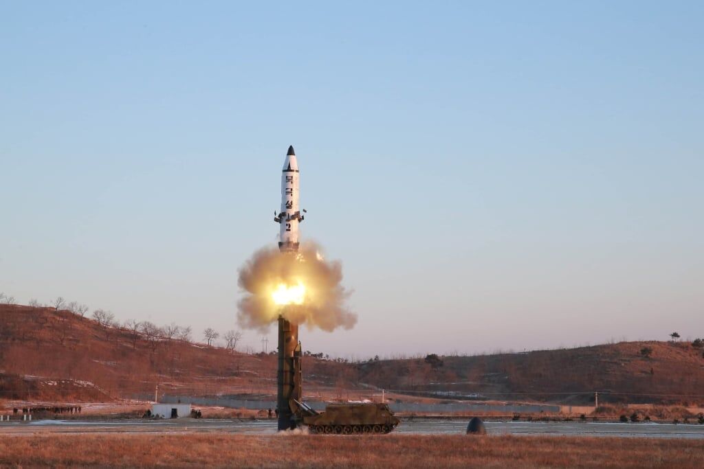 Pukguksong-2 launch test, 2017. Photo: Rodong Sinmun