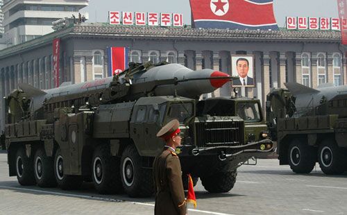 Nodong 1 on parade.