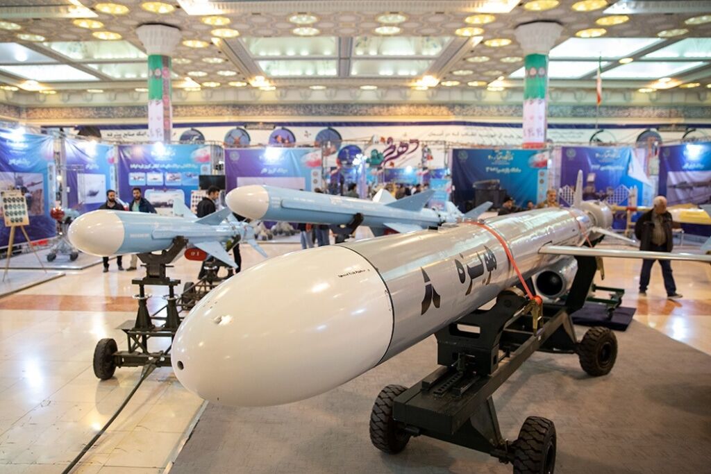Hoveyzeh missile on display. Photo: Fars News Agency