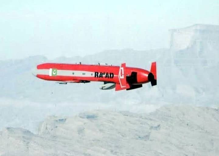 A Hatf 8 missile in flight. Photo: ISPR Pakistan