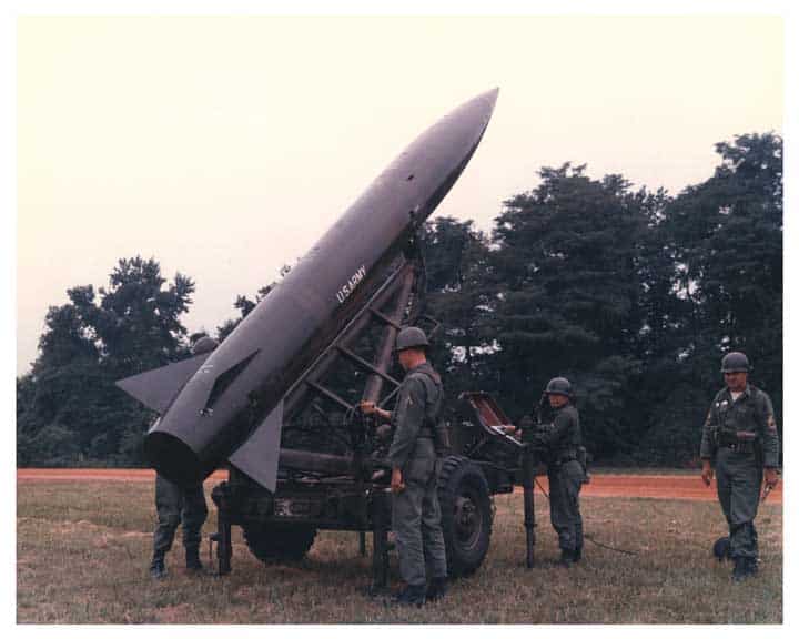 Lance missile with operators. Photo: U.S. Army
