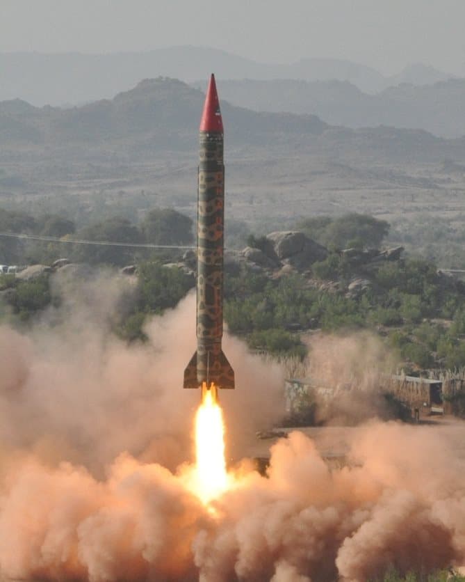 Hatf 5 test launch. Photo: ISPR Pakistan