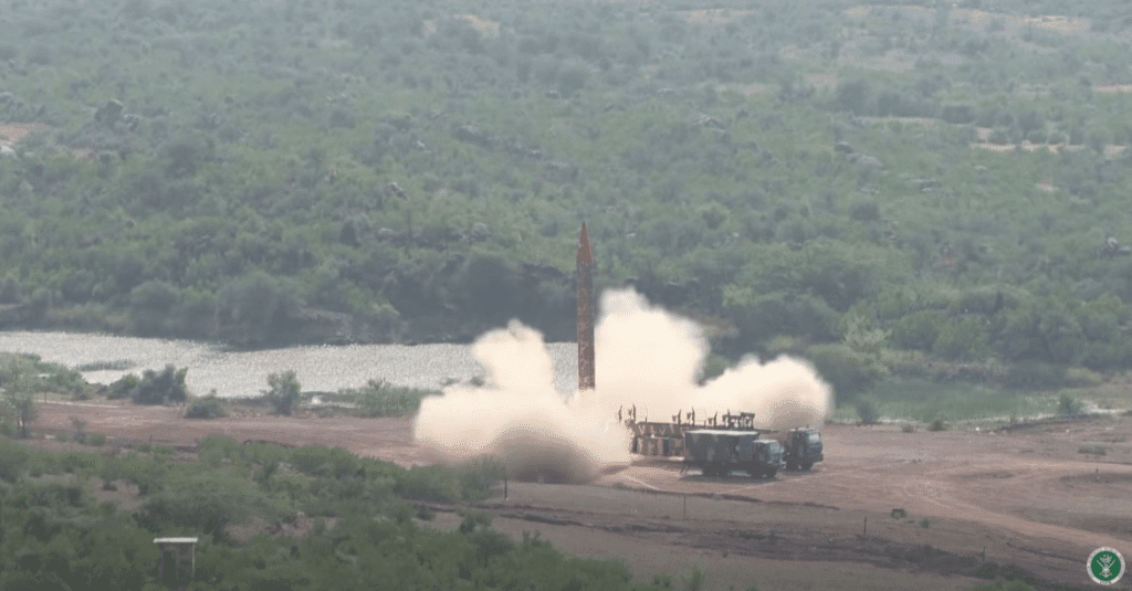 Hatf 5 test launch in October 2018. Photo: ISPR Pakistan