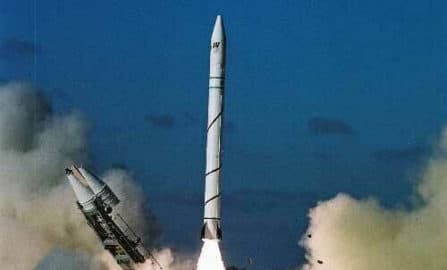 Israeli “Shavit” space launch vehicle, thought to share design with Jericho missile.