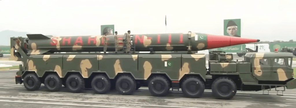 A Shaheen 3 on parade. Photo: Pakistan media