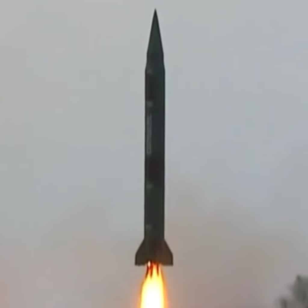 Hwasong-9 test launch. Photo: KCTV