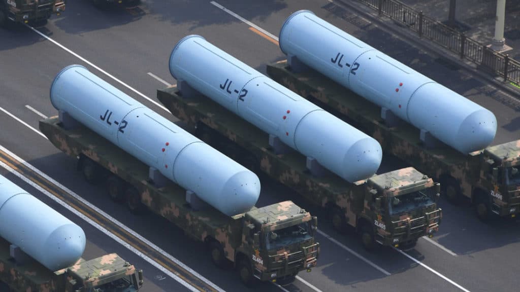 The JL-2 submarine-launched ballistic missile. Photo: PLA