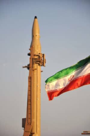Qiam-1 ready for launch. Photo: VAHID REZA ALAEI/AFP/Getty Images