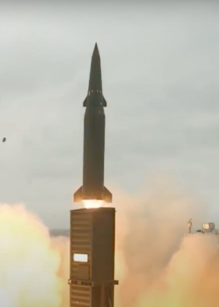 Hyunmoo-2 in flight. Photo: ROK MoD