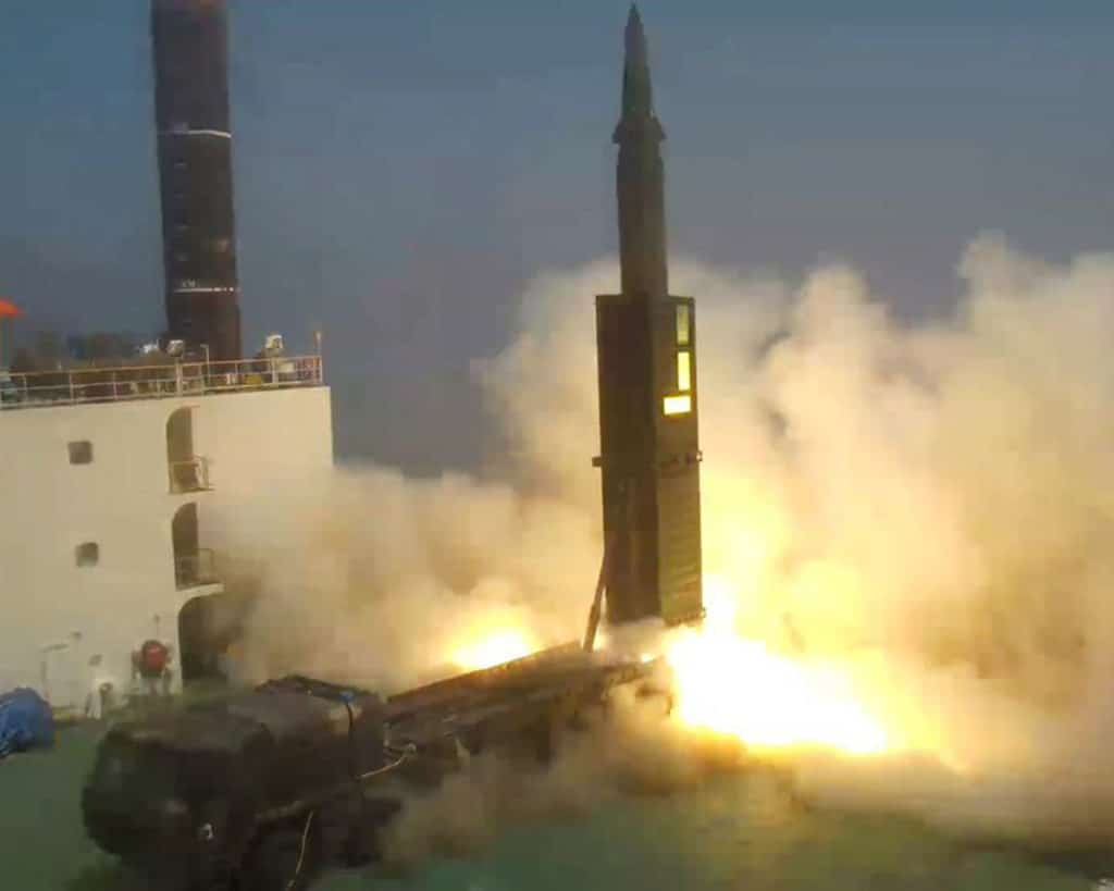 Hyunmoo-2 in flight. Photo: ROK MoD