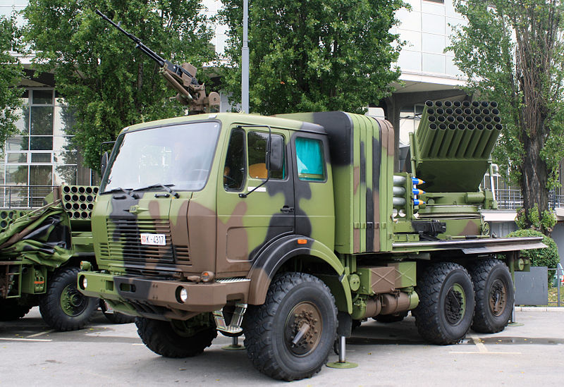 Yugoslav 128-mm Multiple Rocket Launcher M77.jpg