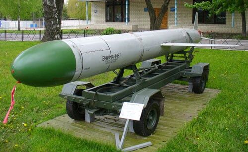 Kh-55 missile on a transporter.