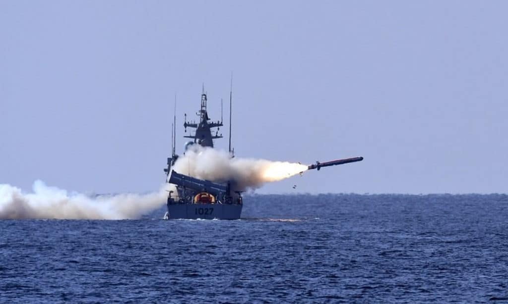 Pakistan’s Harbah cruise missile, likely derived from the Babur