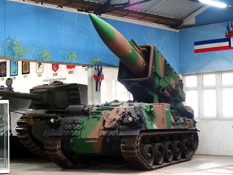 Pluton missile system on display. Photo: Wikipedia