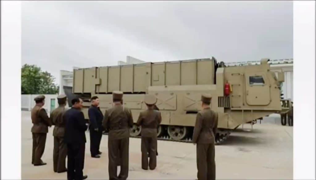 The KN-24 launch system. Photo: Rodong Sinmun