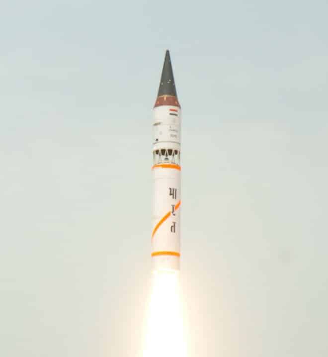 May 2008 flight test. Photo: DRDO