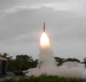 A Prahaar flight test in 2018. Photo: DRDO