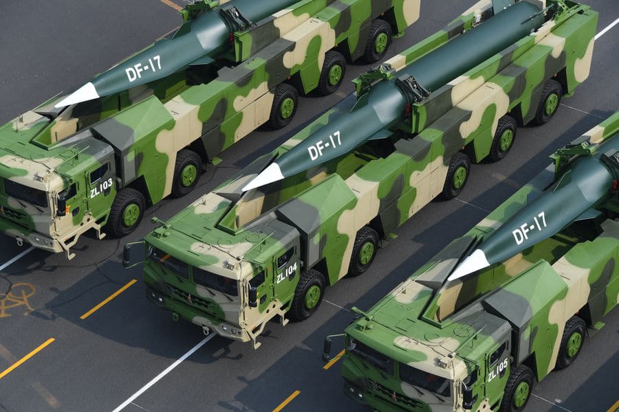 DF-17 on parade in Beijing, October 1 2019. Photo: PLA