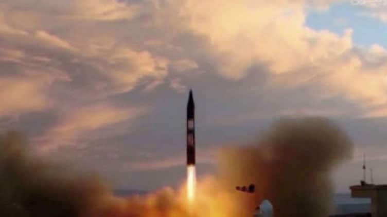 Iran test launches a Khorramshahr missile in January 2017. Photo: IRIB