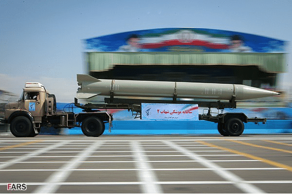 Shahab-2 on parade. Photo: Fars News Agency