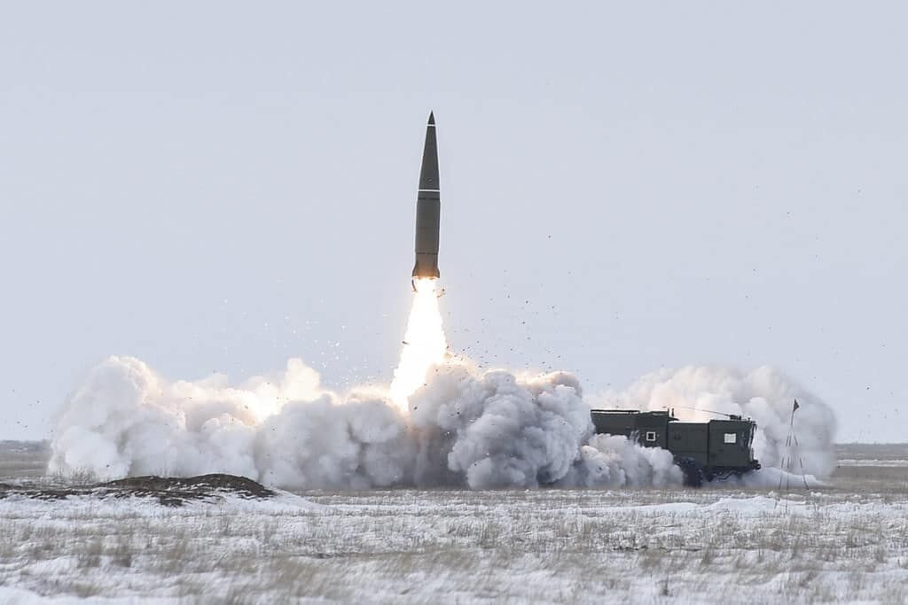 Iskander-M live fire test. Photo: Russia MoD