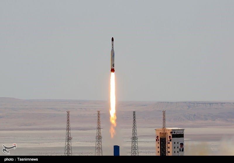 Simorgh rocket launch. Photo: Tasnim News Agency
