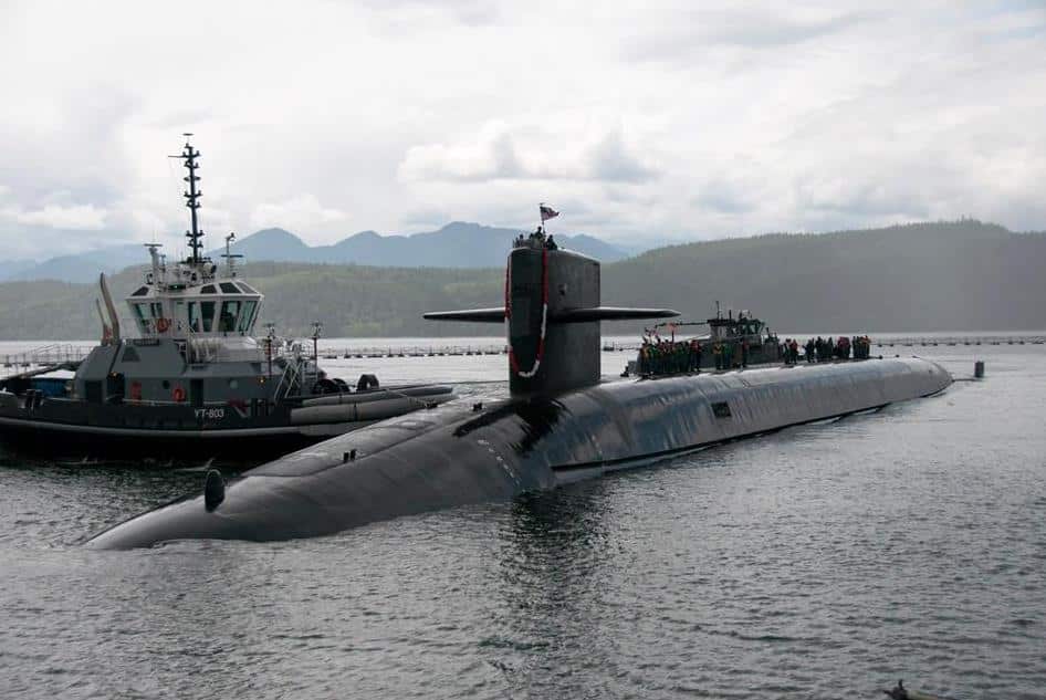 The USS Nebraska (SSBN-739), which carries Trident missiles. Photo: U.S. Navy
