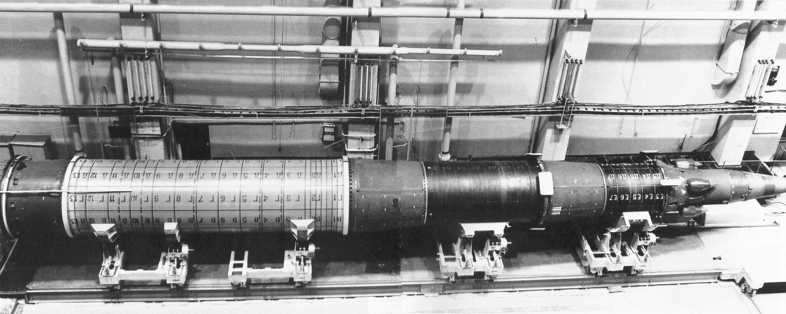 Topol in maintenance bay. Photo: Unknown