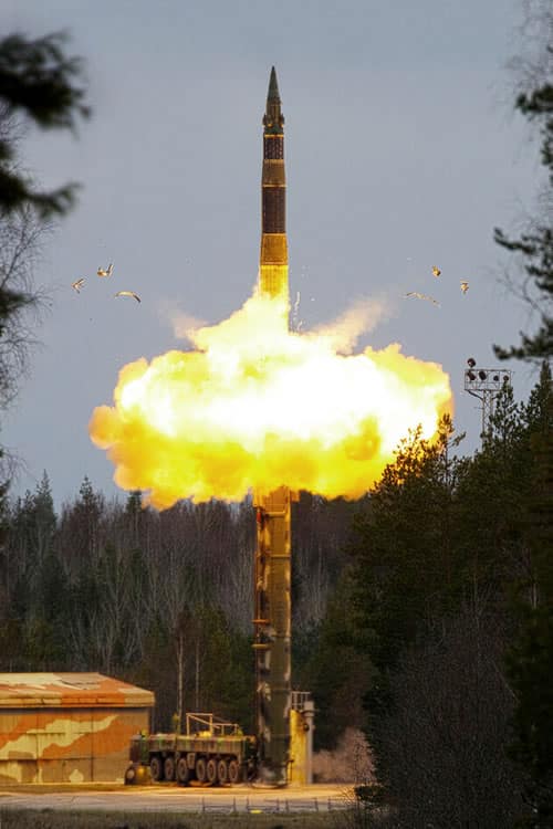 Topol test launch, n.d. Photo: Moscow Institute of Thermal Technology