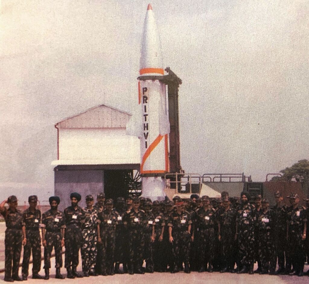 Prithvi-I in Indian Army user trials. Photo: DRDO