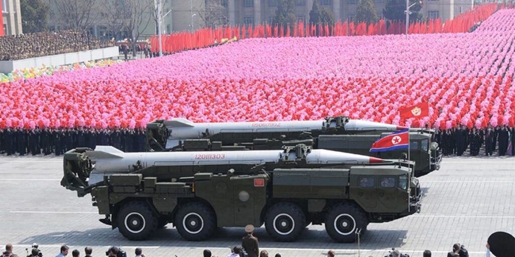 Hwasong-6 parade display. Photo: KCNA