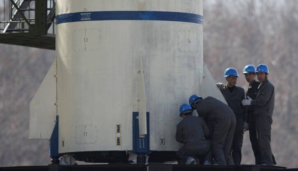 Unha first stage, April 2012. Photo: KCNA