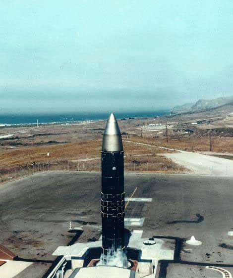 LGM-118 Peacekeeper test launch. Photo: U.S. Air Force