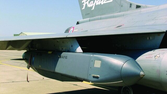 A SCALP EG equipped to Rafale aircraft. Photo: MBDA