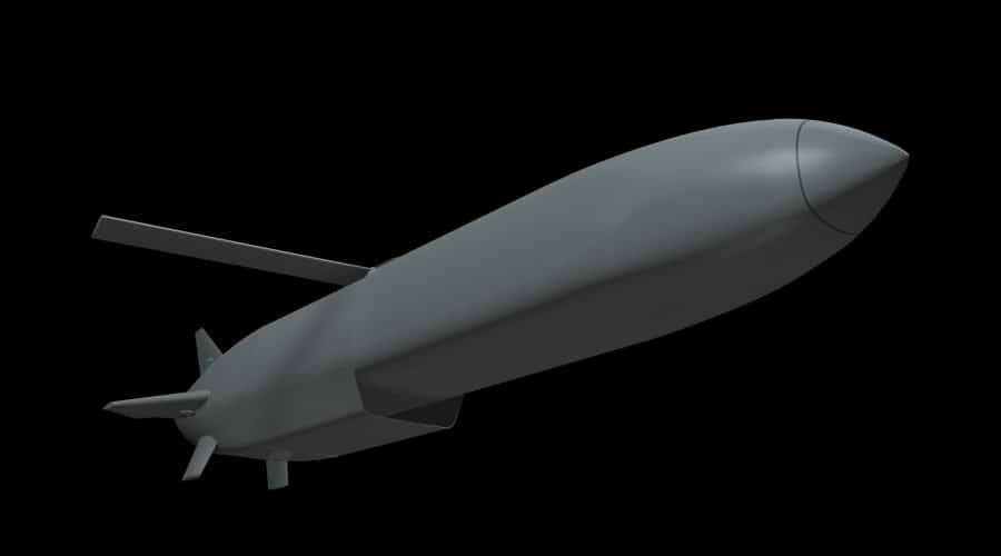 Computer animation of Storm Shadow missile. Photo: MBDA