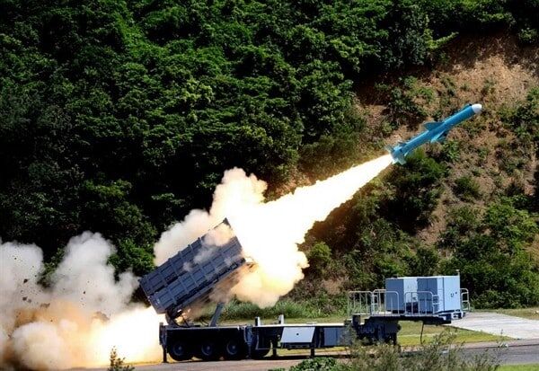 Hsiung Feng IIE missile launch. Photo: NCSIST