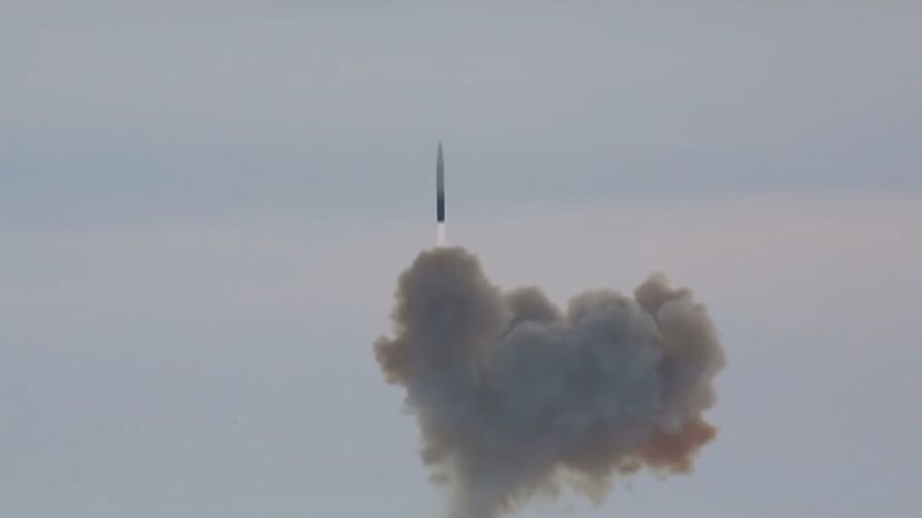 Avangard flight test, December 2018. Photo: Russia MoD